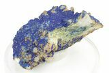 Vibrant Azurite on Quartz Crystals - China #252074-1